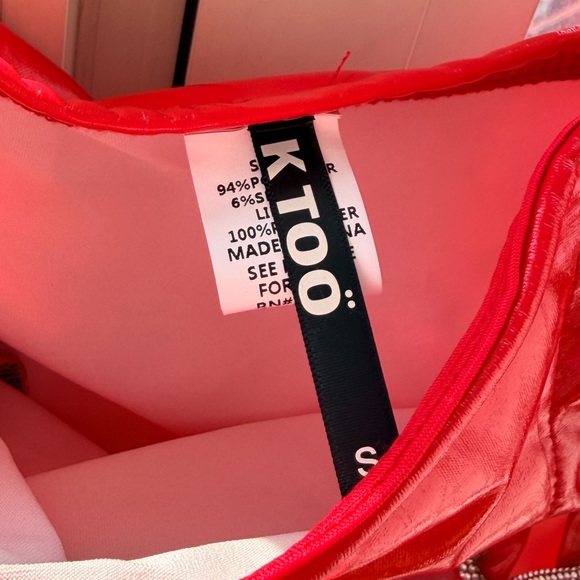 Dolls Kill Red Strapless Lace-Up Dress - Picture 4 of 5